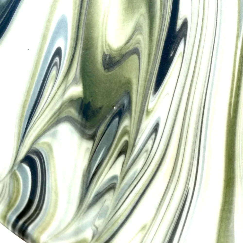 “Simone” marbleized 8” plates, set of FOUR, from Crate & Barrel.